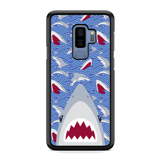 Shark in Sea Surface Samsung Galaxy S9 Plus Case