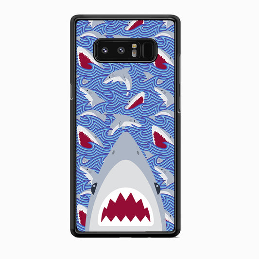 Shark in Sea Surface Samsung Galaxy Note 8 Case