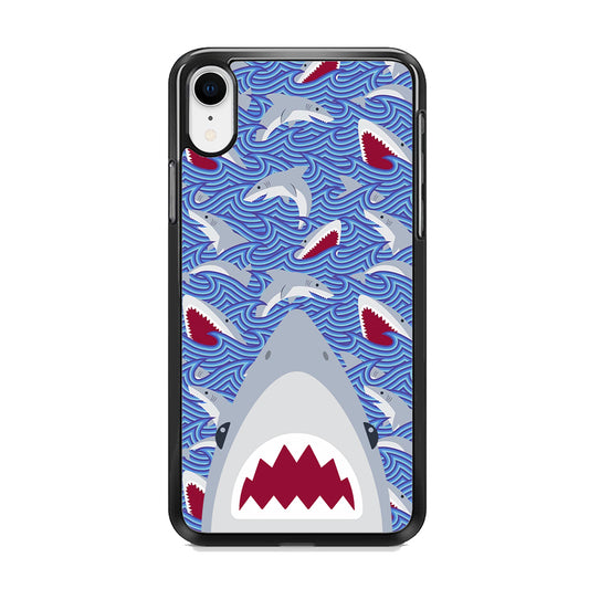 Shark in Sea Surface iPhone XR Case