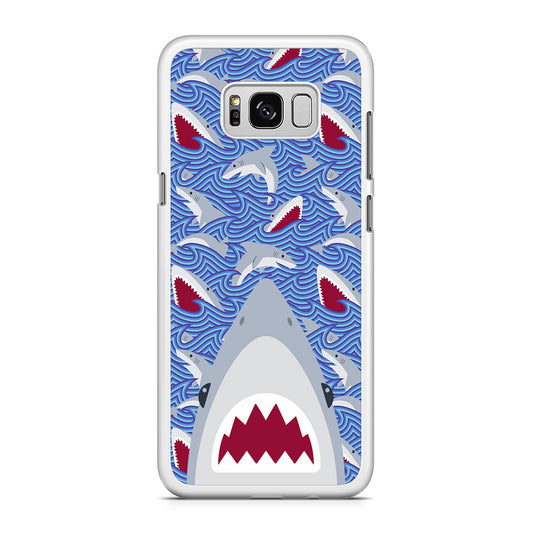 Shark in Sea Surface Samsung Galaxy S8 Case