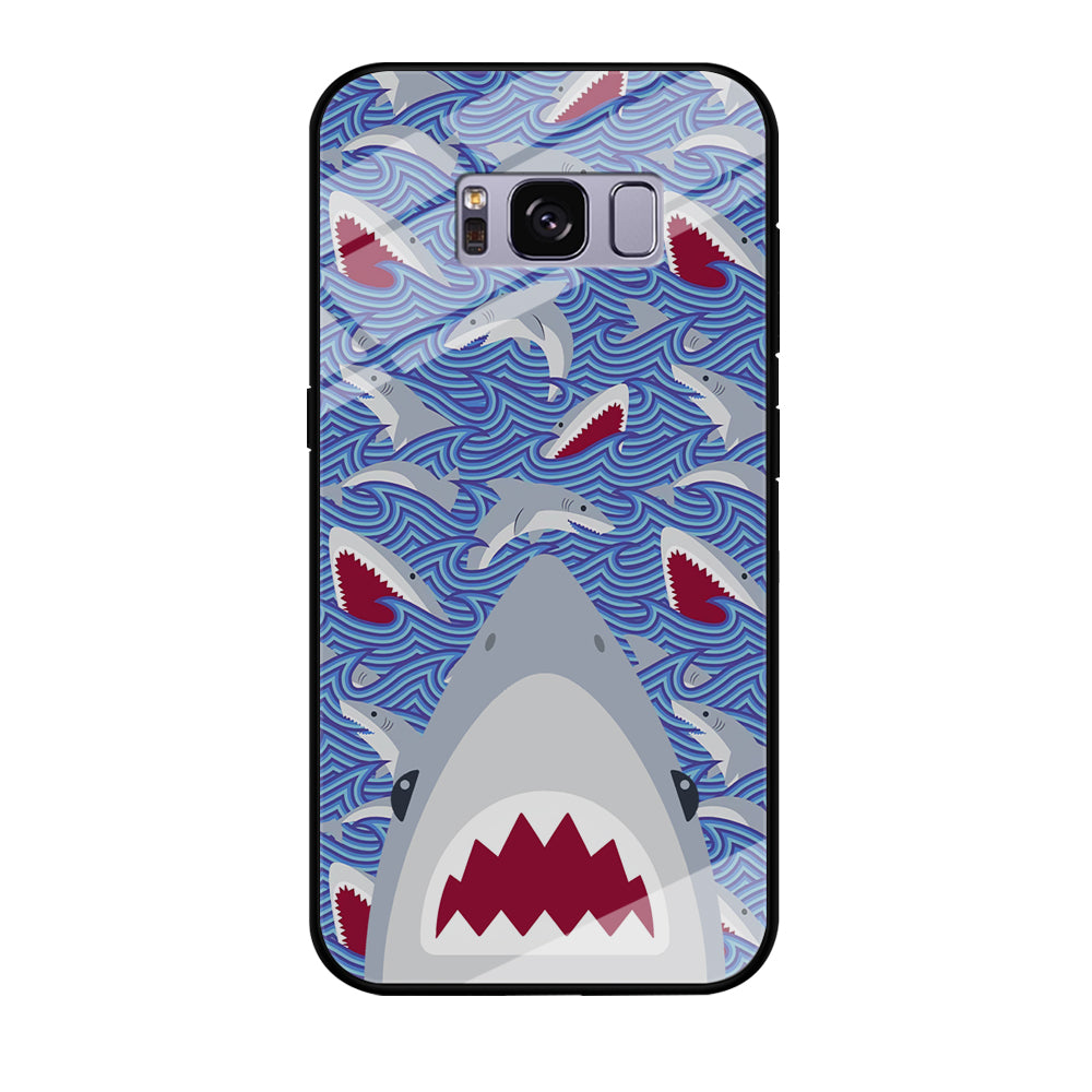 Shark in Sea Surface Samsung Galaxy S8 Case