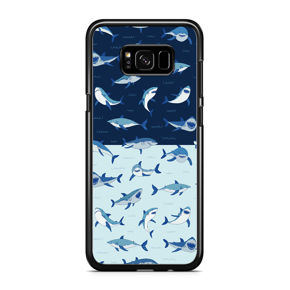 Sharks on The Layer of Ocean Samsung Galaxy S8 Case