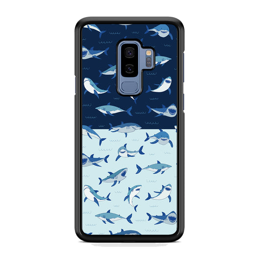 Sharks on The Layer of Ocean Samsung Galaxy S9 Plus Case