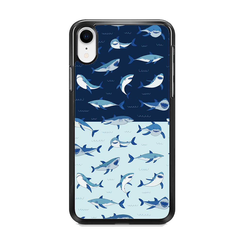 Sharks on The Layer of Ocean iPhone XR Case