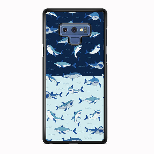 Sharks on The Layer of Ocean Samsung Galaxy Note 9 Case