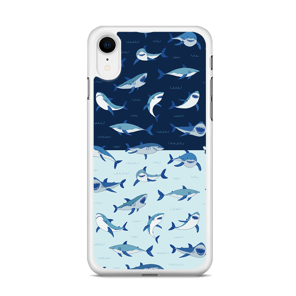 Sharks on The Layer of Ocean iPhone XR Case