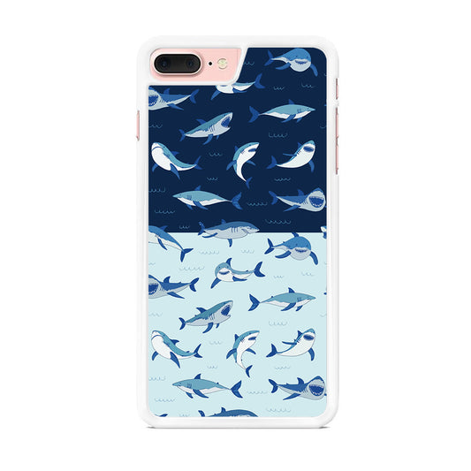 Sharks on The Layer of Ocean iPhone 7 Plus Case