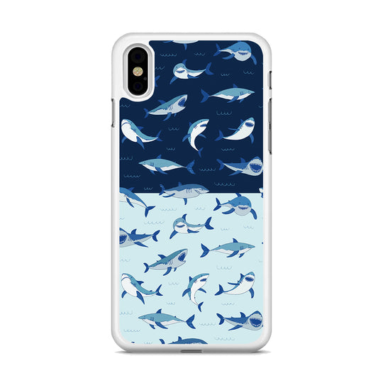 Sharks on The Layer of Ocean iPhone XS Case