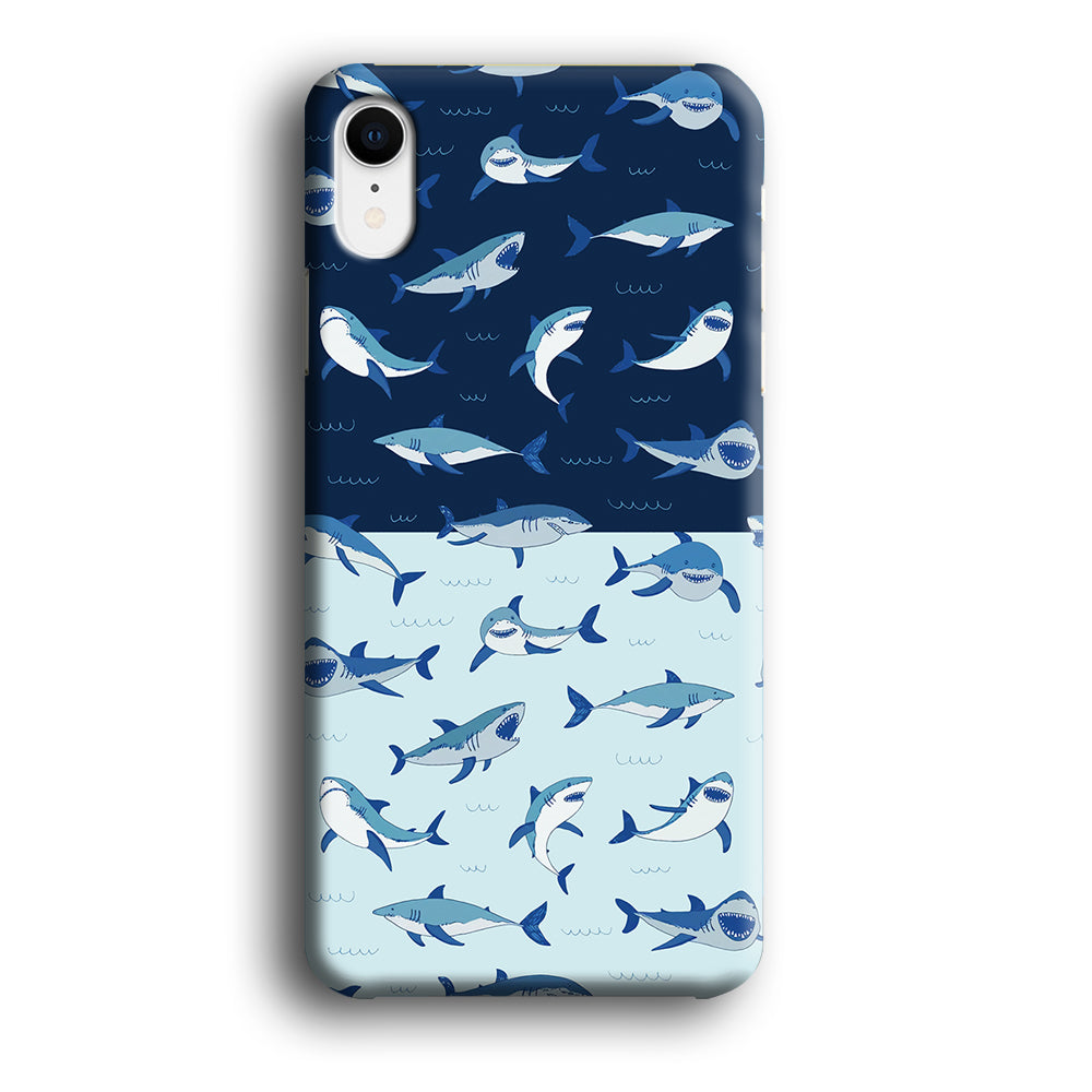 Sharks on The Layer of Ocean iPhone XR Case
