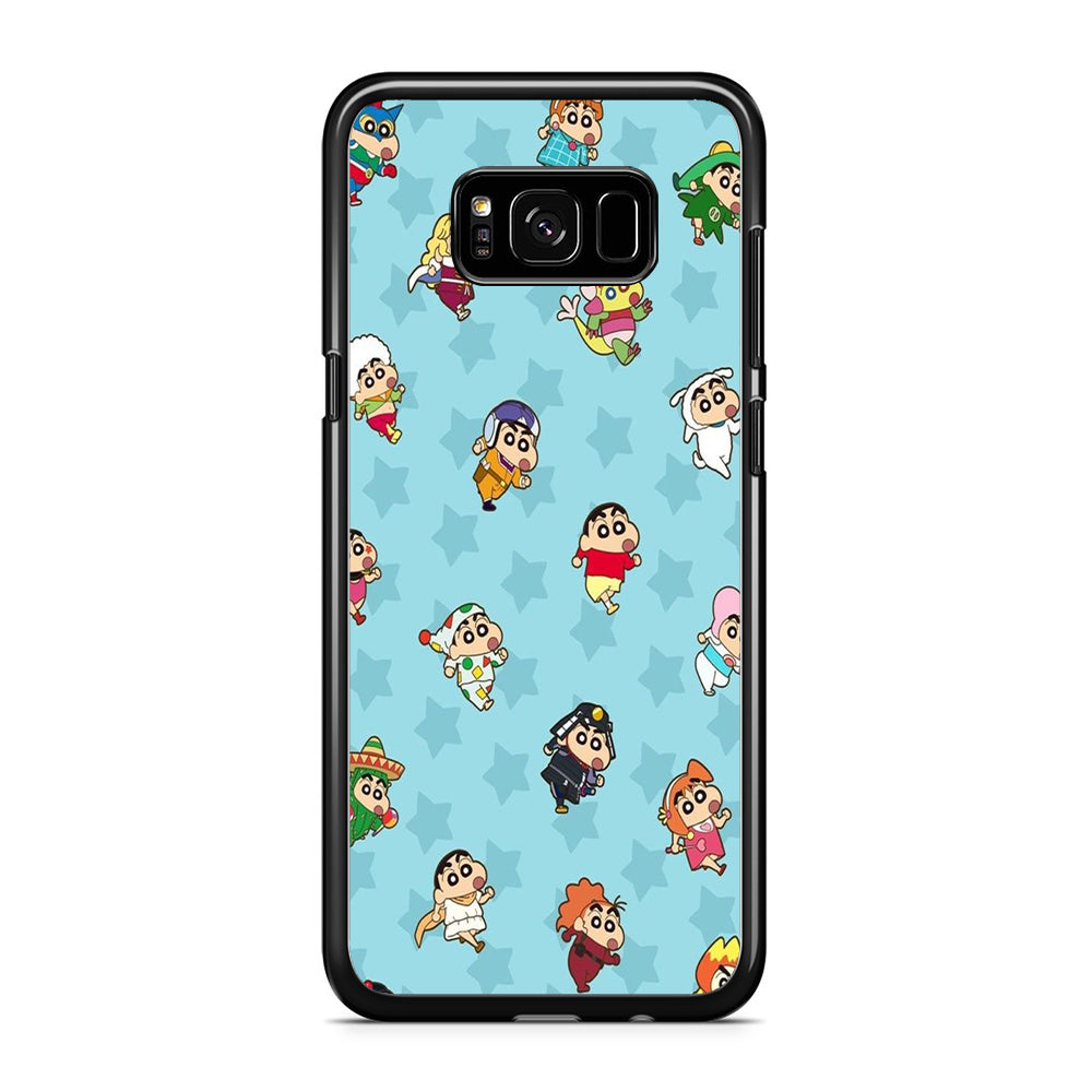 Shinchan Sticker Emoji Samsung Galaxy S8 Case