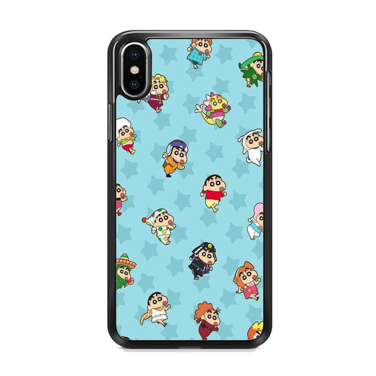 Shinchan Sticker Emoji iPhone XS MAX Case