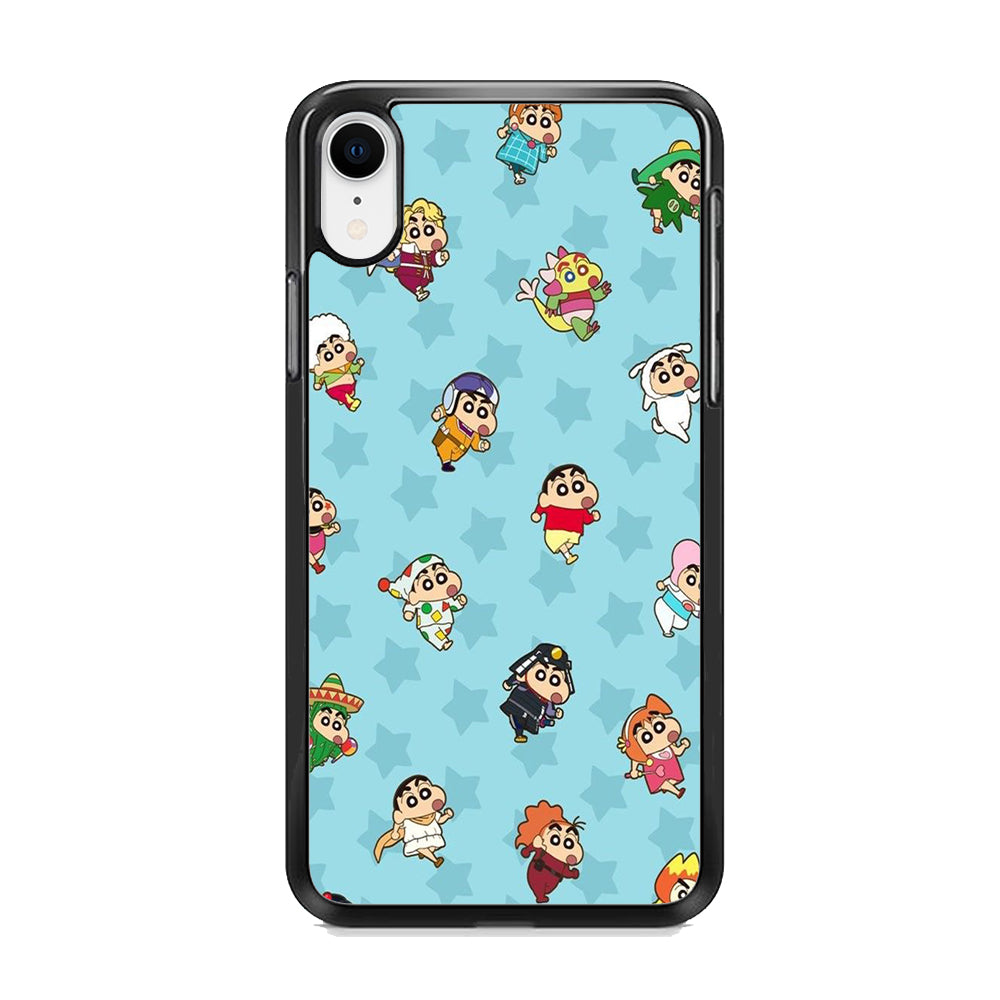 Shinchan Sticker Emoji iPhone XR Case