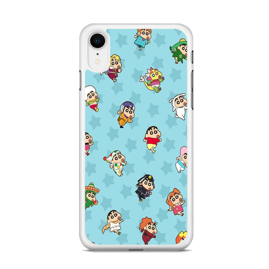 Shinchan Sticker Emoji iPhone XR Case