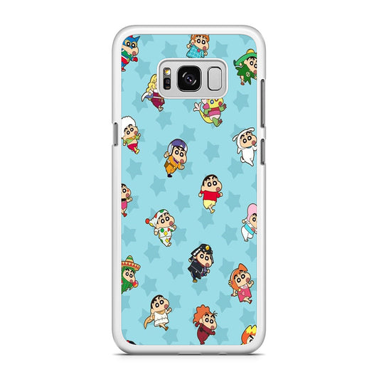 Shinchan Sticker Emoji Samsung Galaxy S8 Case