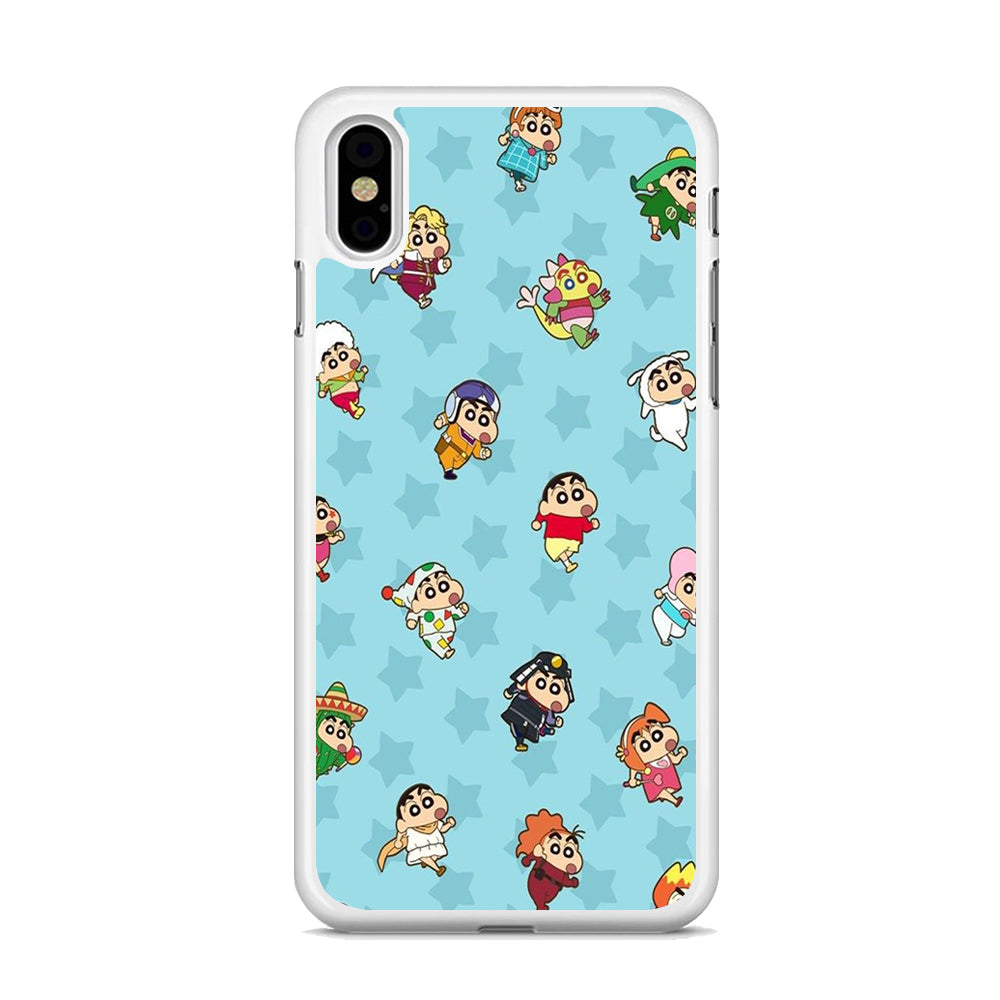 Shinchan Sticker Emoji iPhone XS MAX Case