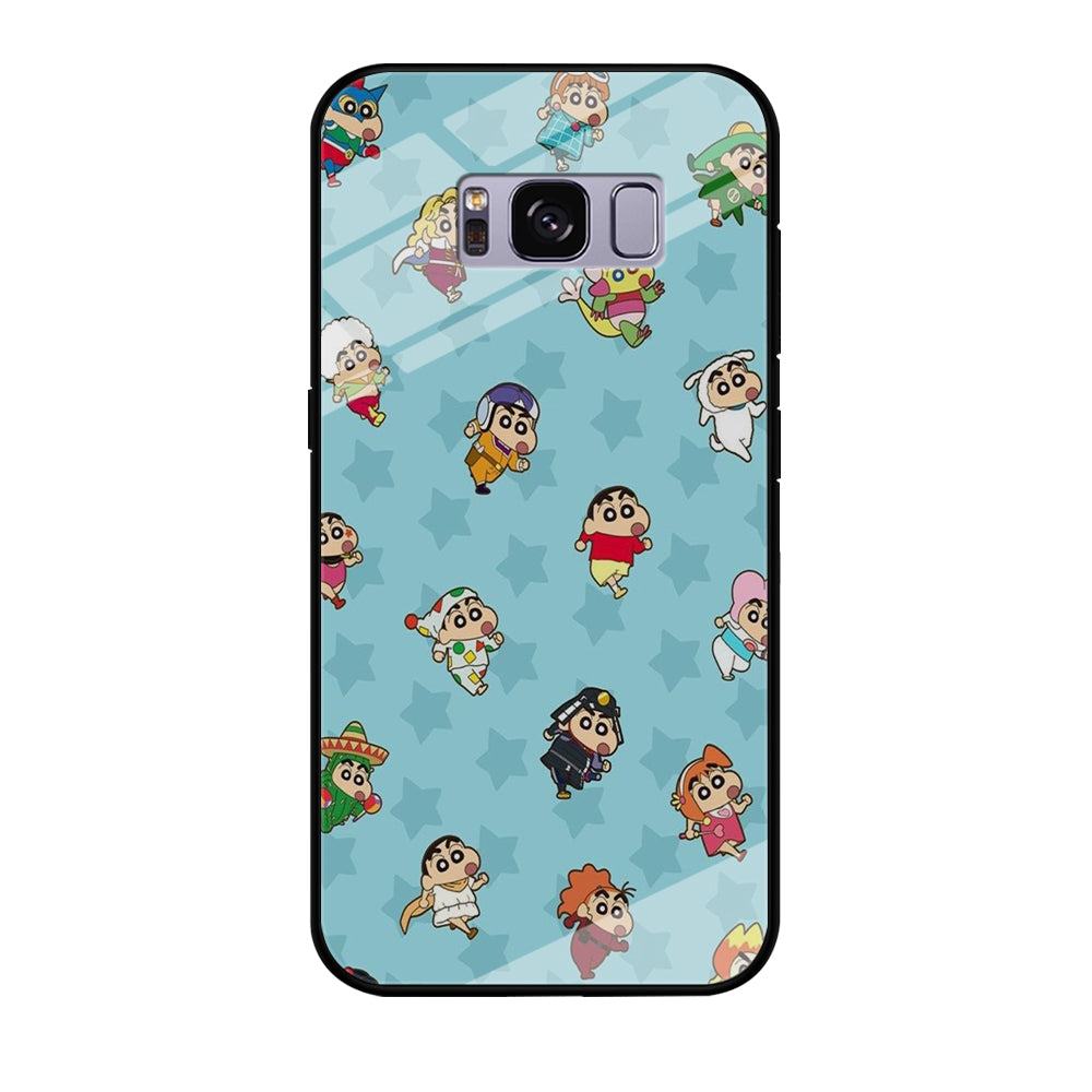 Shinchan Sticker Emoji Samsung Galaxy S8 Case
