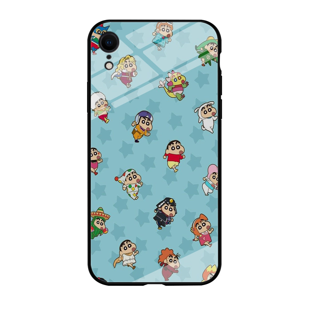 Shinchan Sticker Emoji iPhone XR Case