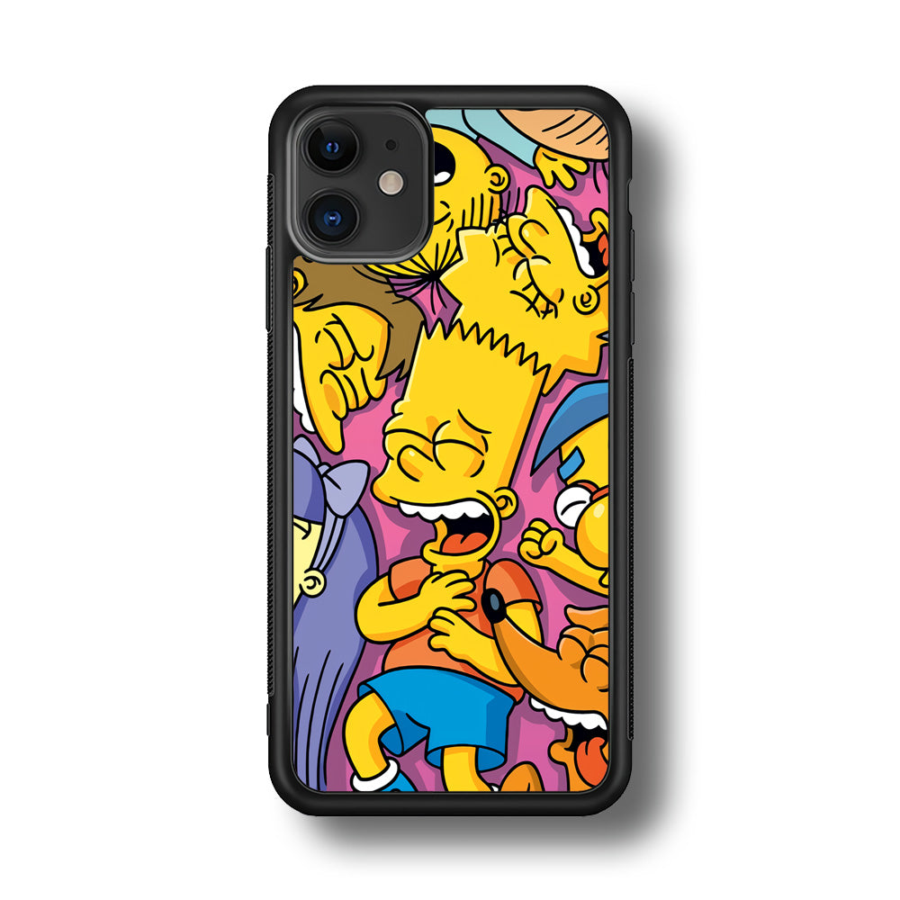 Simpson Bust Up Bart iPhone 11 Case