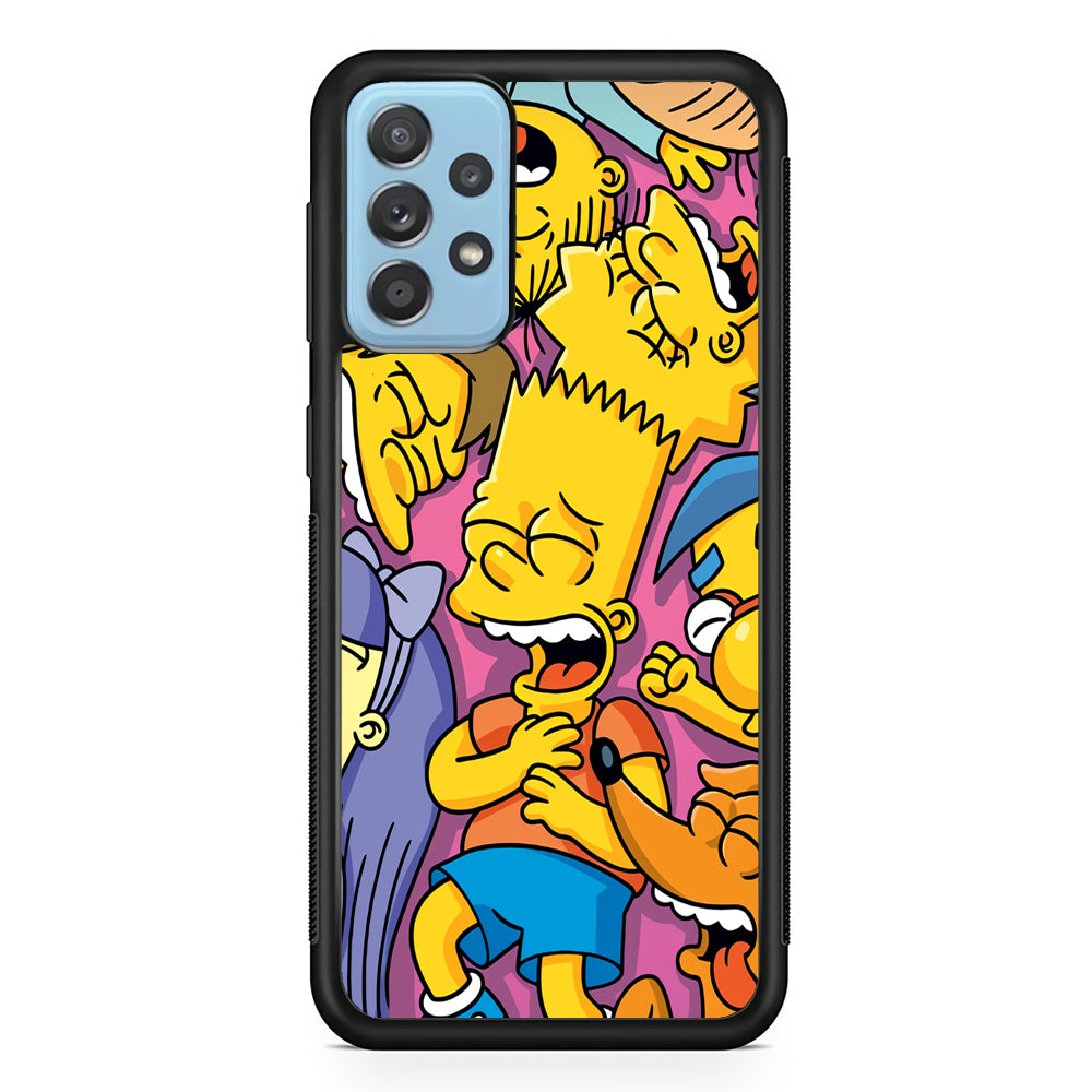 Simpson Bust Up Bart Samsung Galaxy A52 Case