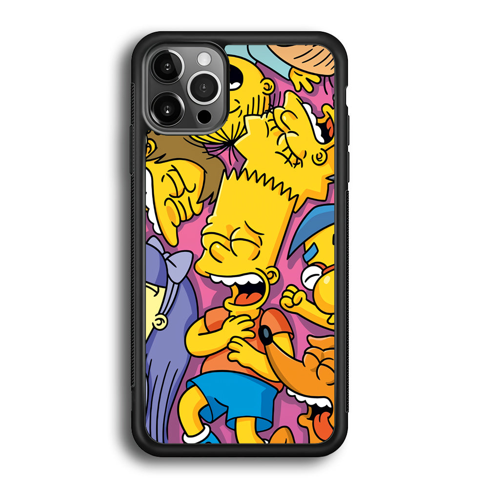 Simpson Bust Up Bart iPhone 12 Pro Max Case