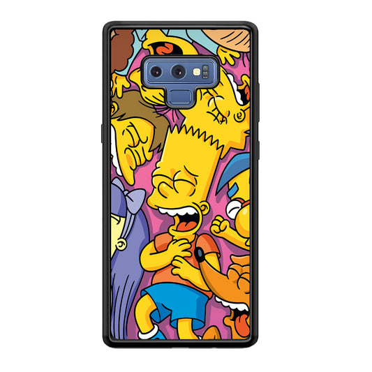 Simpson Bust Up Bart Samsung Galaxy Note 9 Case