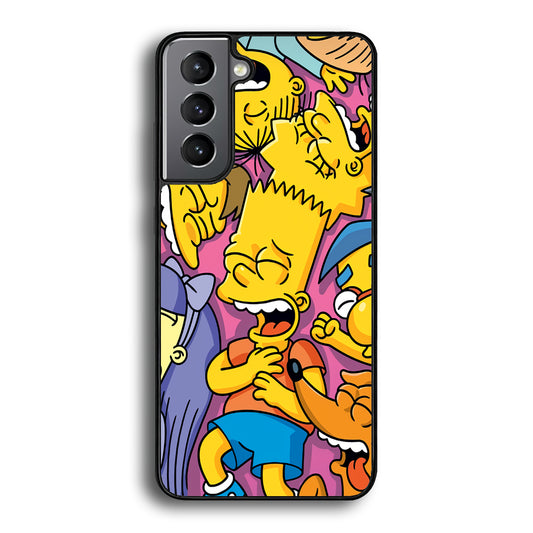 Simpson Bust Up Bart Samsung Galaxy S21 Plus Case - Carneyforia