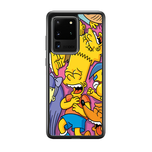 Simpson Bust Up Bart Samsung Galaxy S20 Ultra Case