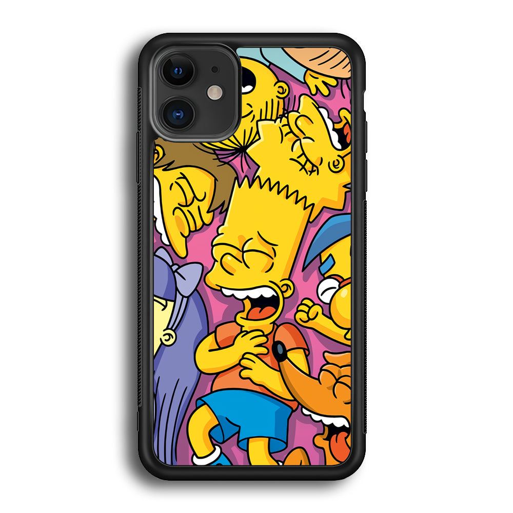 Simpson Bust Up Bart iPhone 12 Case