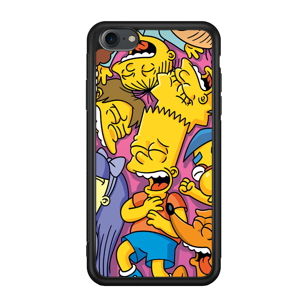 Simpson Bust Up Bart iPhone 8 Case