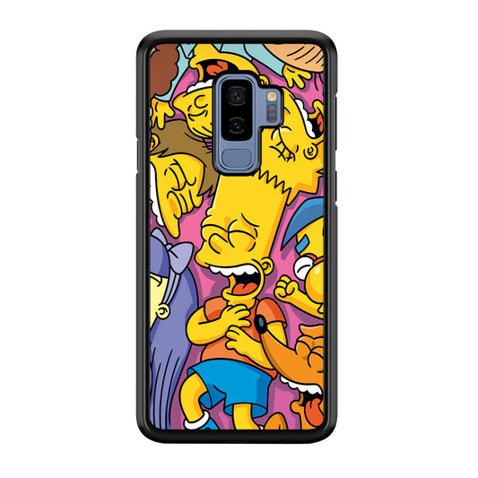 Simpson Bust Up Bart Samsung Galaxy S9 Plus Case