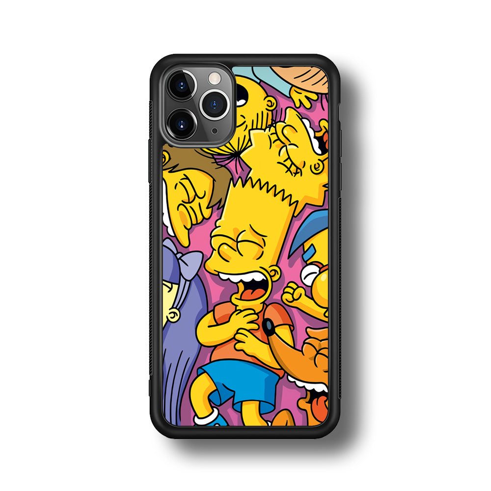 Simpson Bust Up Bart iPhone 11 Pro Max Case