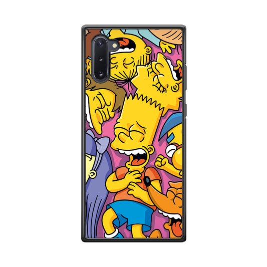 Simpson Bust Up Bart Samsung Galaxy Note 10 Case