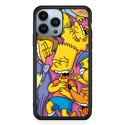 Simpson Bust Up Bart iPhone 13 Pro Max Case