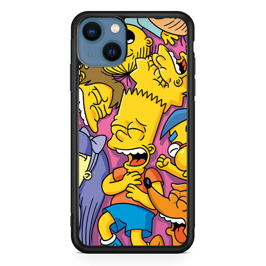 Simpson Bust Up Bart iPhone 13 Case