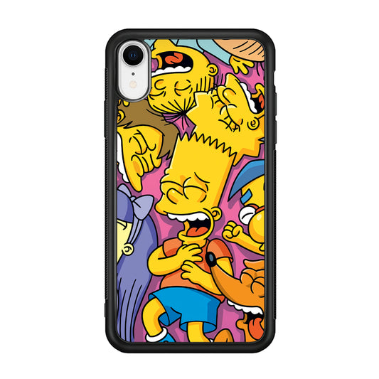 Simpson Bust Up Bart iPhone XR Case