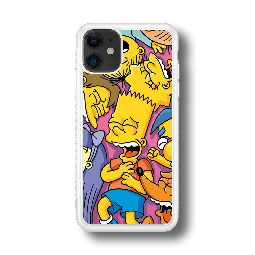 Simpson Bust Up Bart iPhone 11 Case