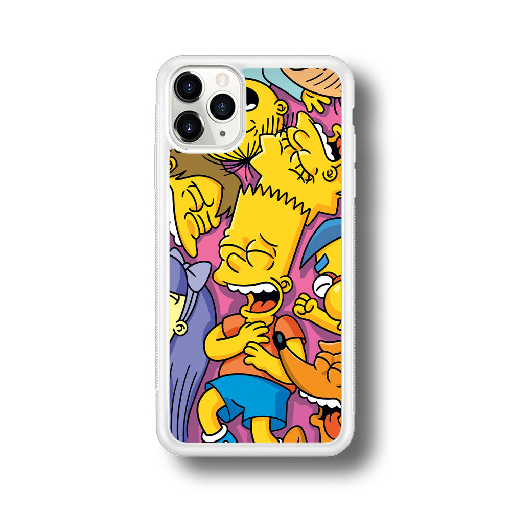 Simpson Bust Up Bart iPhone 11 Pro Max Case