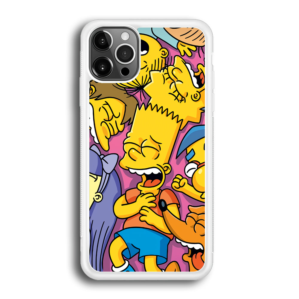 Simpson Bust Up Bart iPhone 12 Pro Max Case