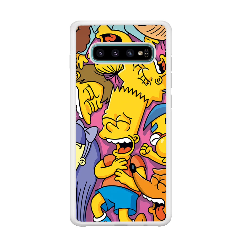 Simpson Bust Up Bart Samsung Galaxy S10 Case