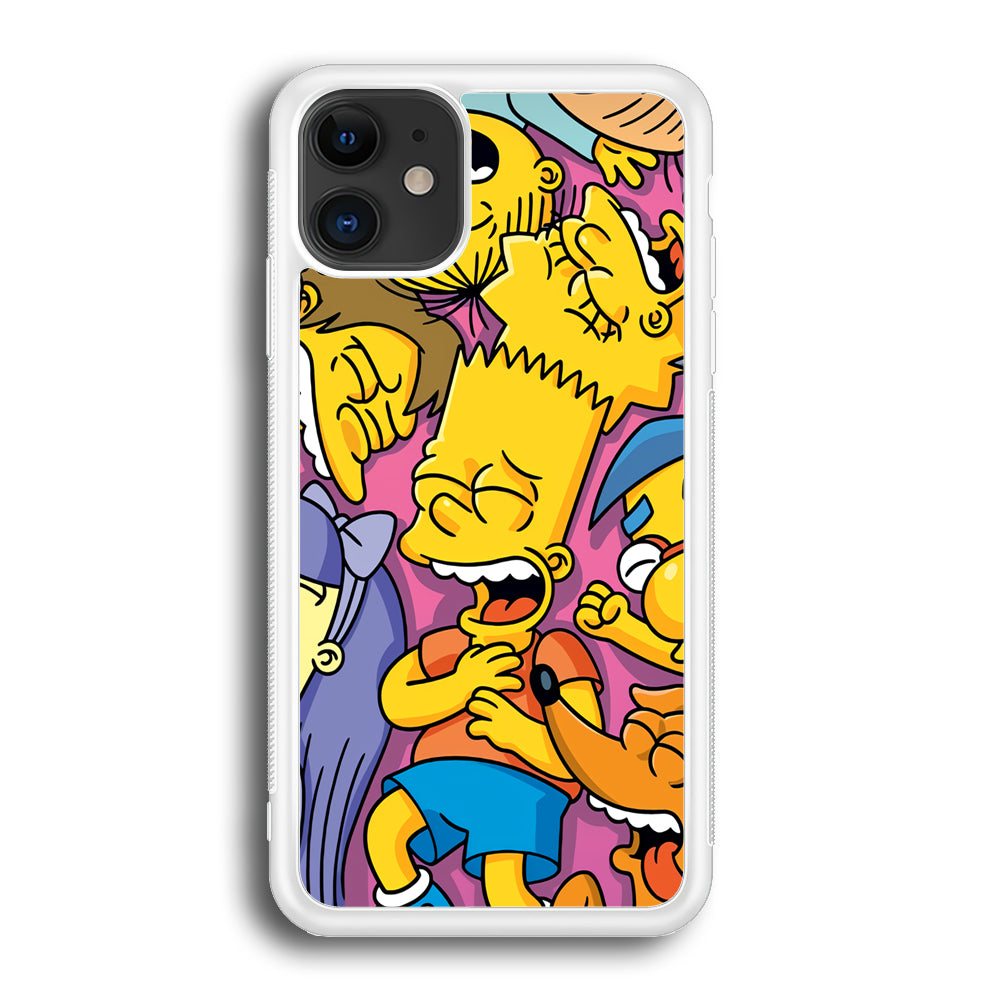 Simpson Bust Up Bart iPhone 12 Case