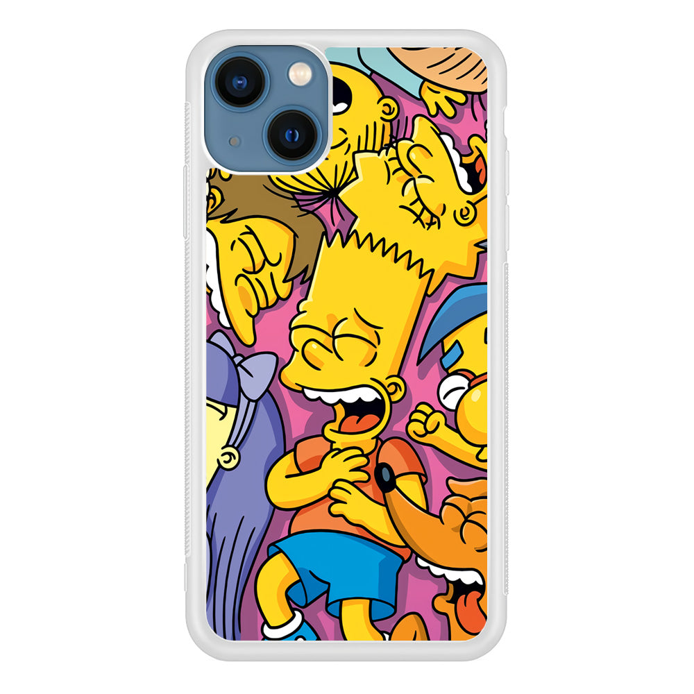 Simpson Bust Up Bart iPhone 13 Case