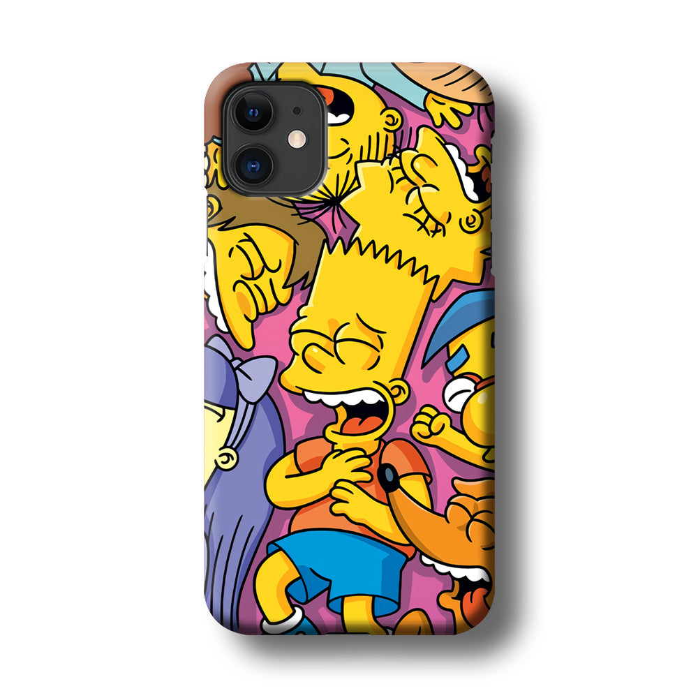 Simpson Bust Up Bart iPhone 11 Case