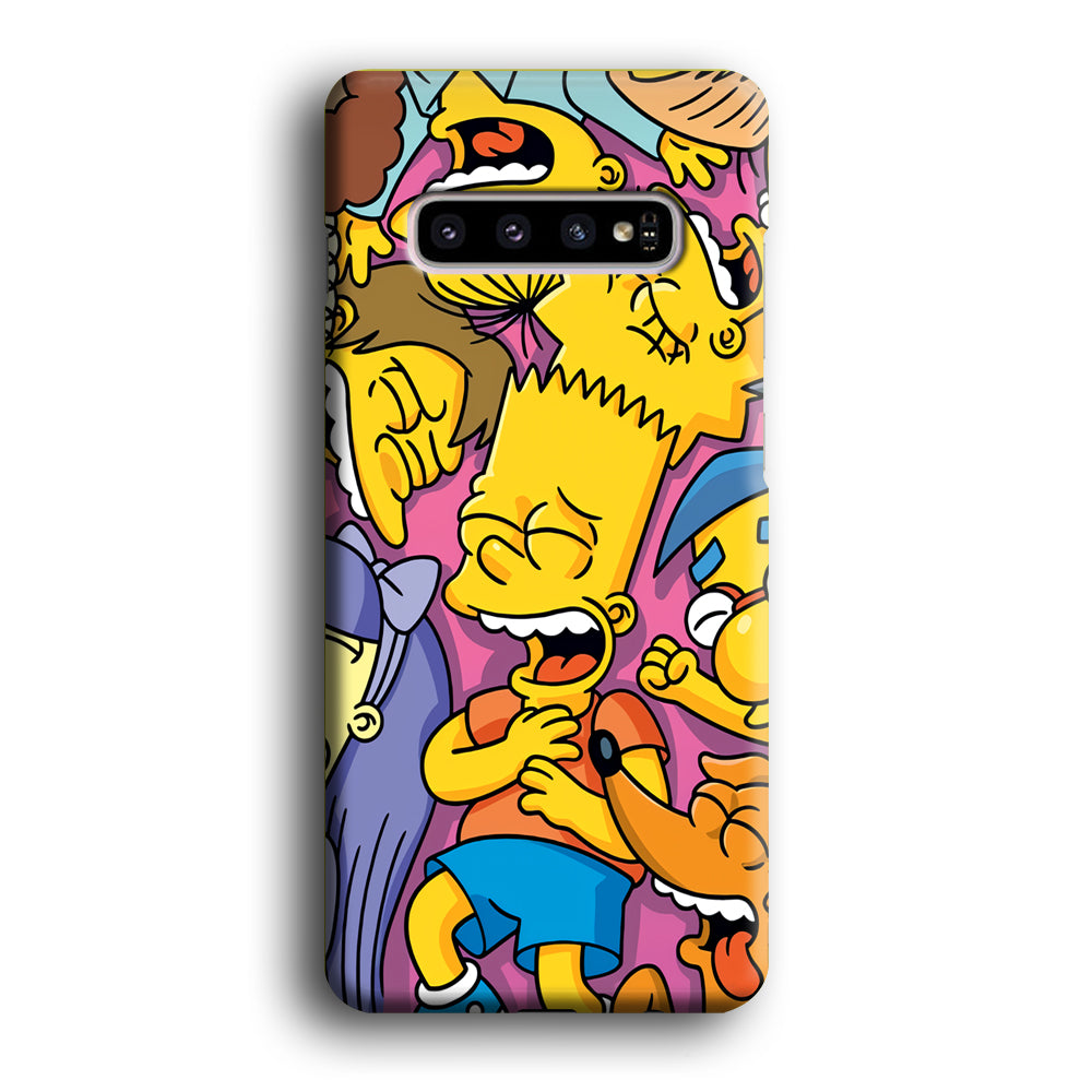 Simpson Bust Up Bart Samsung Galaxy S10 Case