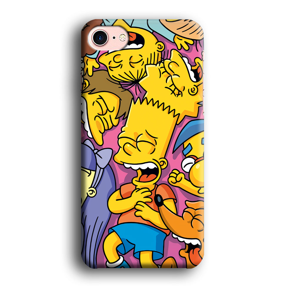 Simpson Bust Up Bart iPhone 8 Case