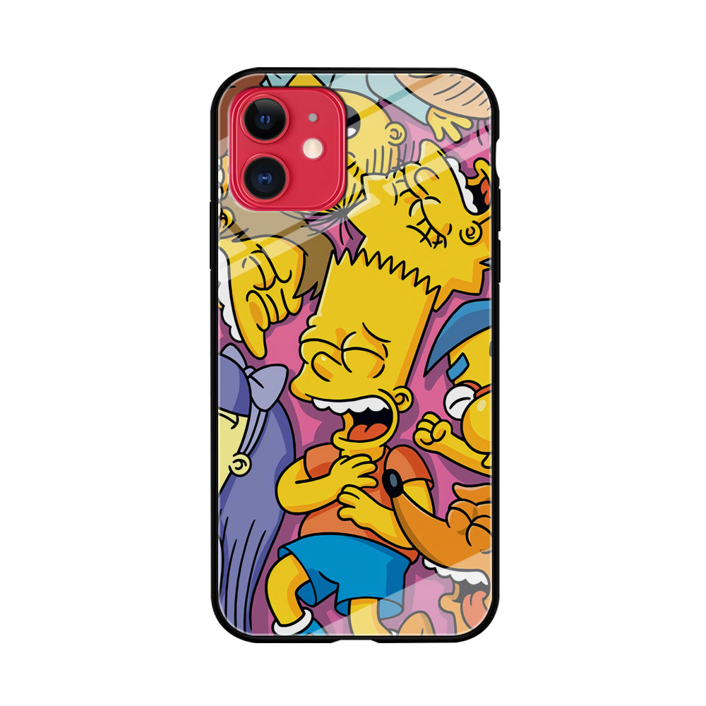 Simpson Bust Up Bart iPhone 11 Case