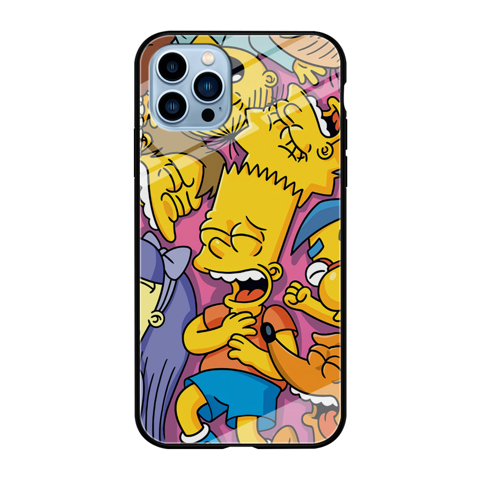 Simpson Bust Up Bart iPhone 12 Pro Max Case