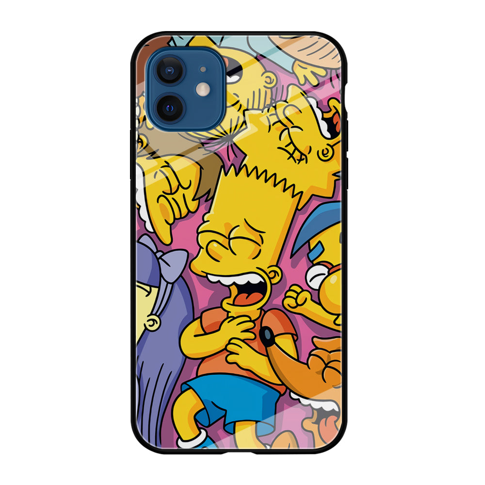 Simpson Bust Up Bart iPhone 12 Case