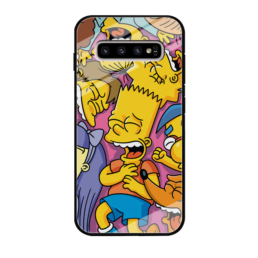 Simpson Bust Up Bart Samsung Galaxy S10 Case