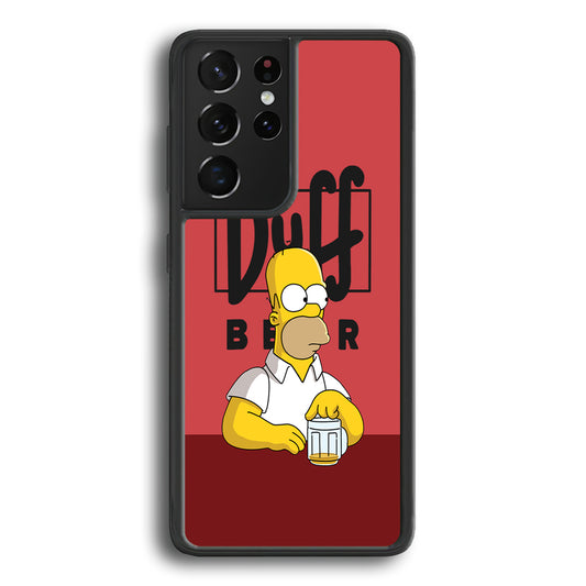 Simpson Duff Beer Samsung Galaxy S21 Ultra Case