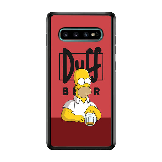 Simpson Duff Beer Samsung Galaxy S10 Case